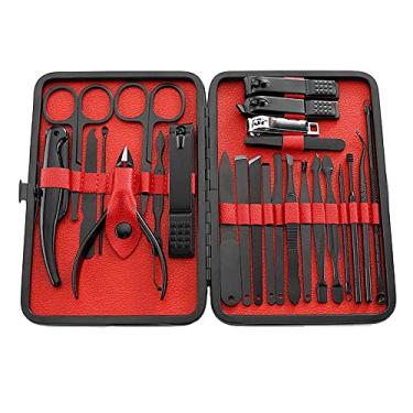 Imagem de Kit de Manicure Profissional 25 em 1 Ferramentas de Pedicure de Aço Inoxidável Conjunto de Cortadores de Unhas Kit de Cuidados com os Pés Cortadores de Unhas para Unhas Grossas, 23 peças em conjunto