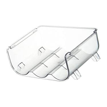 Imagem de Suporte de garrafa de vinho empilhável armazenamento de champanhe organizador de exibição universal para garrafas de água PET prateleira para, 3 Grid