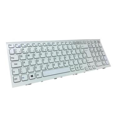 Imagem de Teclado Sony Vpc-Eh Pcg-71911X V116646fbr Branco Br - Neide Notebook