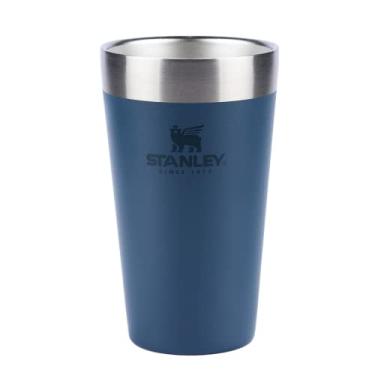 Imagem de Stanley - Copo de cerveja isolado, copo empilhável Stay Chill de 473 ml, para bebidas quentes ou frias, Azul