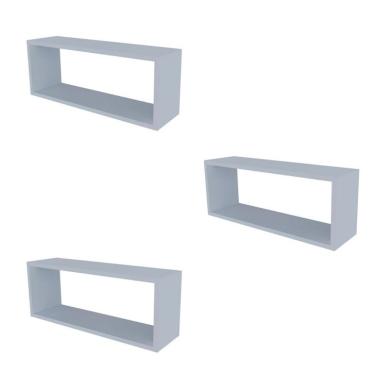 Imagem de Conjunto com 3 Nichos Bim Cinza Cristal