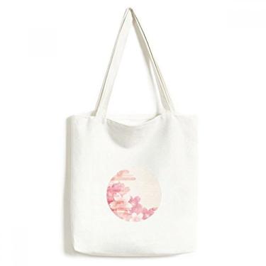 Imagem de Sakura Flower Pink Pattern Japan Tote Canvas Bag Shopping Satchel Casual Bolsa
