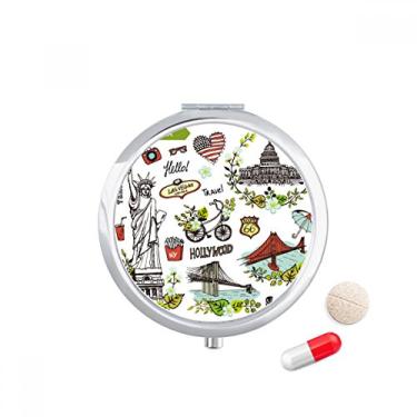 Imagem de Caixa de armazenamento de remédios Spring Liberty White House USA Graffiti