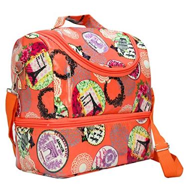 Imagem de Bolsa Térmica Feminina Necessaire Paris Laranja CBRN16624 Commerce Brasil