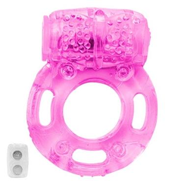 Imagem de ANEL VIBRADOR PENIANO BORBOLETA ROSA
