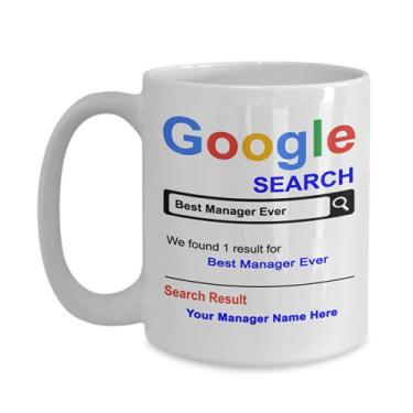 Imagem de Caneca de gerente personalizada – Presentes para gerente – Caneca de gerente personalizado – Presentes personalizados para gerente – Ideia de de Natal – Caneca de café de 425 g