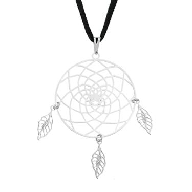 Imagem de Colar Filtro dos Sonhos 32mm - Sunshine Cristais Cor:Prata