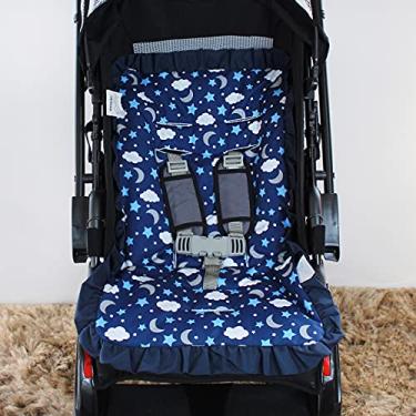 Imagem de Capa de Carrinho Acolchoada Macia MT Várias Estampas (Soninho Marinho)