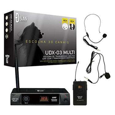 Imagem de SISTEMA SEM FIO UHF COM 30 X CANAIS (RECEPTOR BASE + TRANSMISSOR COMPACTO DE CINTO) UDX-03 MULTI