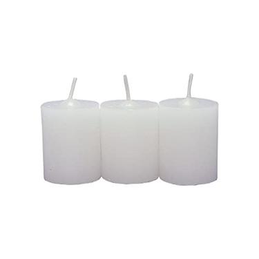 Imagem de Kit 3 Velas Aromáticas Perfumadas Com Aroma de Alecrim - Branca