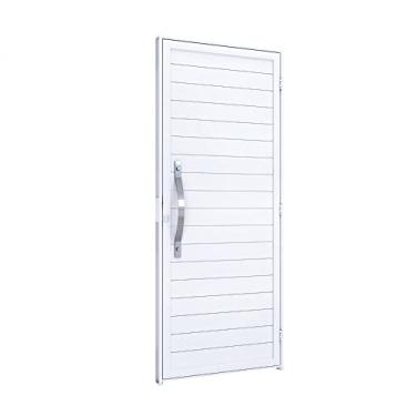 Imagem de Porta de Giro com Puxador em Alumínio 215x89x6,5cm Direita