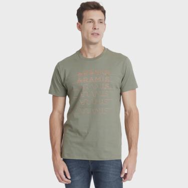Imagem de Camiseta Aramis Cursive Letters IN23 Verde Masculino