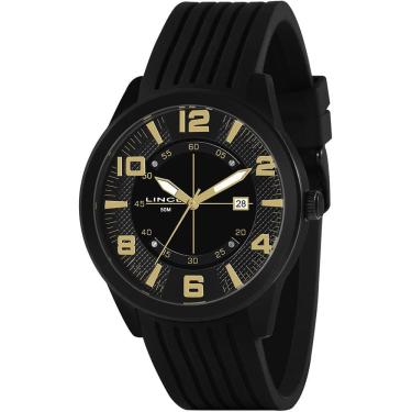 Imagem de Relógio LINCE masculino analógico preto MRN4695L P2PX