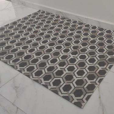 Imagem de Tapete Sala 2.50m x 2.00m Jacquard Tecido Antiderrapante