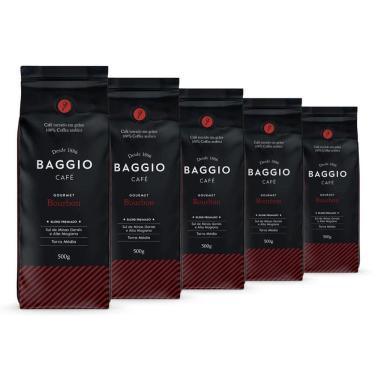 Imagem de Café em Grão, Baggio, Bourbon, 5 Pacotes de 500g