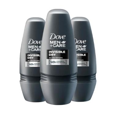 Imagem de Kit Desodorante Roll On Dove Men Invisible Dry 50ml - 3 unidades