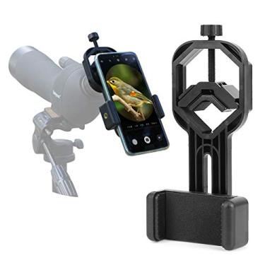 Imagem de Suporte adaptador de telescópio para celular, suporte de telefone celular para binóculos, monóculos telescópios astronômicos, suporte durável para celular de 5 a 9 cm