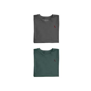 Imagem de Infantil - Kit 2 Camisetas Brasa Verde E Preto Stoned Mini Reserva Mini Multicolorido  menino