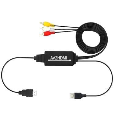 Imagem de DAGIJIRD Adaptador AV/RCA CVBS para HDMI 1080p conversor de áudio de vídeo para TV PC HDTV câmera DVD