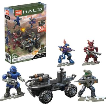 Imagem de MEGA CONSTRUX HALO INFINITE UNSC GUNGOOSE GAMBIT 135 PEÇAS, 04 FIGURAS + VEÍCULO - 5 CM