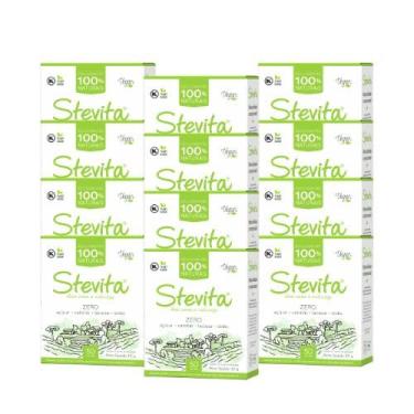 Imagem de KIT 12 Unidades Adoçante em Pó Sachê Sem Glúten 30g com 50 Envelopes de 0,6g - Stevita