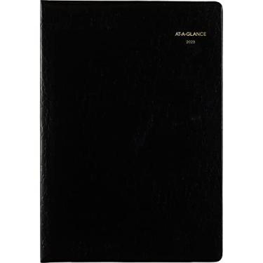Imagem de AT-A-GLANCE Agenda mensal 2023, 17,78 cm x 25,4 cm, médio, estampa de crocodilo, preto (7043205)