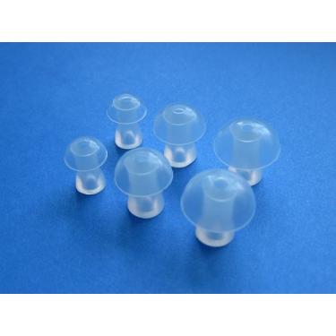 Imagem de 6 peças de substituição P/M/G para cogumelos compatíveis com Klipsch AS-5i, S5i, X4i, Reference S4i, S4i resistente, S4i II, S4a II, S4, AW-4i, S3, S3m, S2, S2m, X1 e Fones de ouvido personalizados de 1,2,3 cm