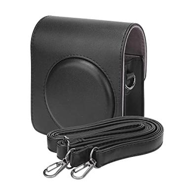 Imagem de Bolsa De Couro PU Para Fujifilm Instax Mini70, Bolsa De Transporte Com Alça De Ombro Ajustável E Mini Bolsa De Armazenamento De Fotos, Bolsa De Capa Para Câmera De Viagem(preto)