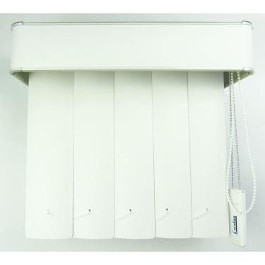 Imagem de Persiana Vertical Em Pvc Com Bando Crisdan Largura 1,50 X 1,50 Altura Branco