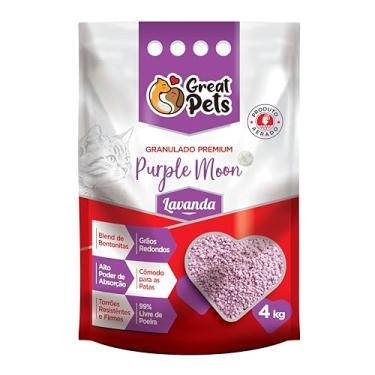 Imagem de Great Pets Areia Higiênica Premium Purple Moon 4kg Lavanda