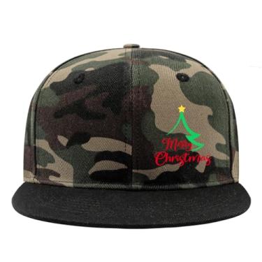 Imagem de Bonés de beisebol de Natal bonés de caminhoneiro para adolescentes retrô snapbacks, Branco, Tamanho Único