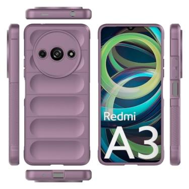Imagem de Elubugod Capa compatível com Xiaomi Redmi A3, capa macia para celular TPU compatível com Xiaomi Redmi A3 4G 23129RN51X roxa