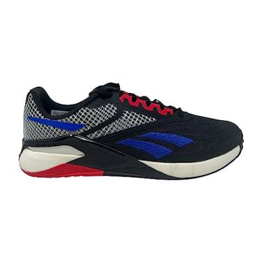 Imagem de Reebok Tênis de treino masculino Nano X2, Preto/Vetor Azul/Vetor Vermelho, 45