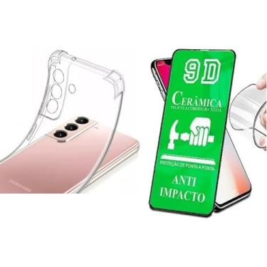 Imagem de Kit Capa Capinha Anti Impacto + Película Ceramica 9D Para Samsung Galaxy S23 FE 6.4