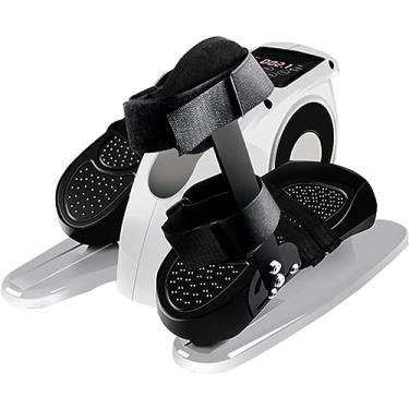 Imagem de Exercitador multifuncional de mão/perna, exercitador de pedal elétrico com configurações de controle de 5 velocidades, mini bicicleta ergométrica com tela LCD para escritório, casa, mulheres