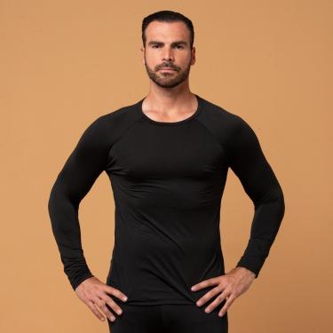 Imagem de Blusa Térmica Frio Segunda Pele Forrada Inverno Pelinho Masculino Feminino-Unissex