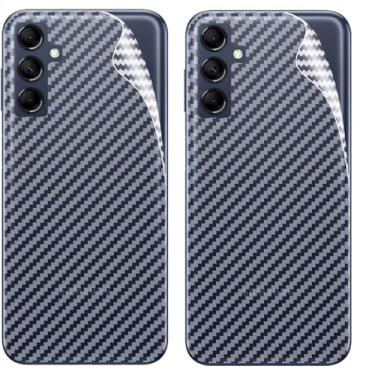 Imagem de Kit 02x Película Protetora De Fibra De Carbono traseira Para Samsung Galaxy A14 4G 5G / Galaxy M14