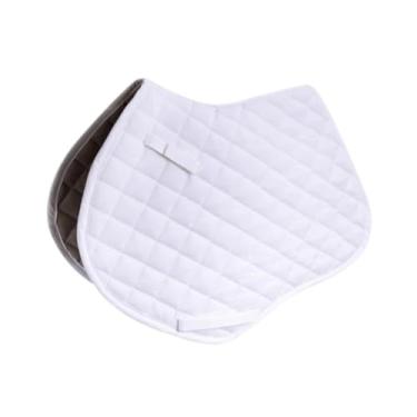Imagem de Kokiya Almofada de sela de cavalo Almofada de equitação com absorção de choque Equipamento de equitação protetora Espessamento Almofada de sela de, Branco
