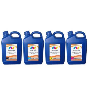 Imagem de Kit 4 Refil de Tinta Tankfull Para HP J4660 J4580 J4680 J4500 J4550 J4