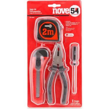 Imagem de Jogo de ferramentas com 4 peças aço carbono jf040 - Nove54