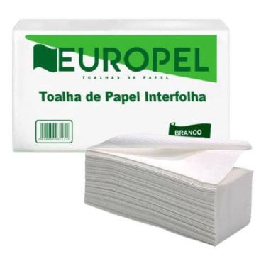 Imagem de Papel Toalha Interfolhado para mãos 19x20 Branco (Cinza) 2 dobras - 50