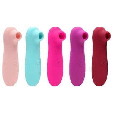 Imagem de Vibrador Clitóris Pulsação Recarregável Sexy Import, Vinho