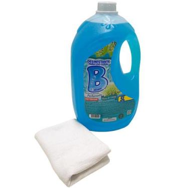 Imagem de Kit Pano Alvejado Lâmina 10 Unid + Desinfetante 5 L Barbarex - Artlimp