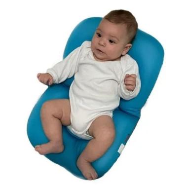 Imagem de Almofada anatômica de banho para bebes azul - Importway