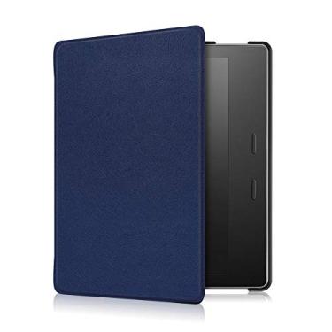 Imagem de Kepuch Couro-PU Capas Bolsas Estojos para Kindle Oasis 2019 10th/2017 9th - Azul