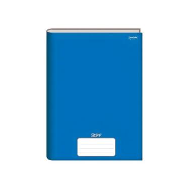 Imagem de Caderno Escolar de Brochura 1/4 96 Folhas Premium Jandaia, Azul