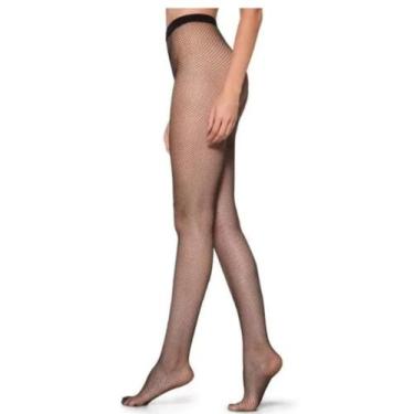 Imagem de Meia Calça Arrastão Preta Feminino Adulto Gótico 68 cm Tam Único - Fan