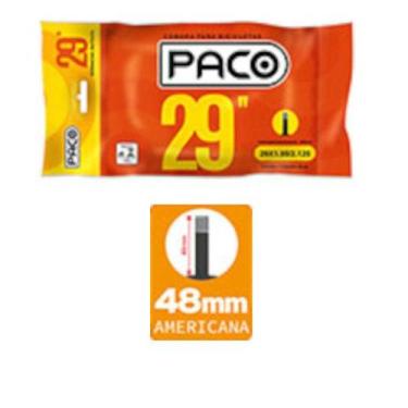 Imagem de Câmara Ar Bicicleta Aro 29 X1.95/2.125 Válv/ Americana 48 Mm - Paco