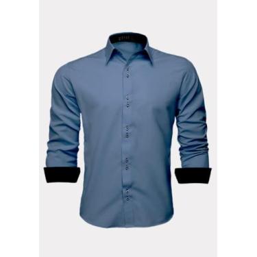 Imagem de Camisa Social Masculina Moda Maior Homens Plus Size - LORD FINESSE CAM