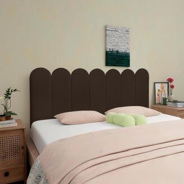 Imagem de Cabeceira Para Cama Box Modulada Nuvem 01 Placa 20x50 Autoadesiva - Ex